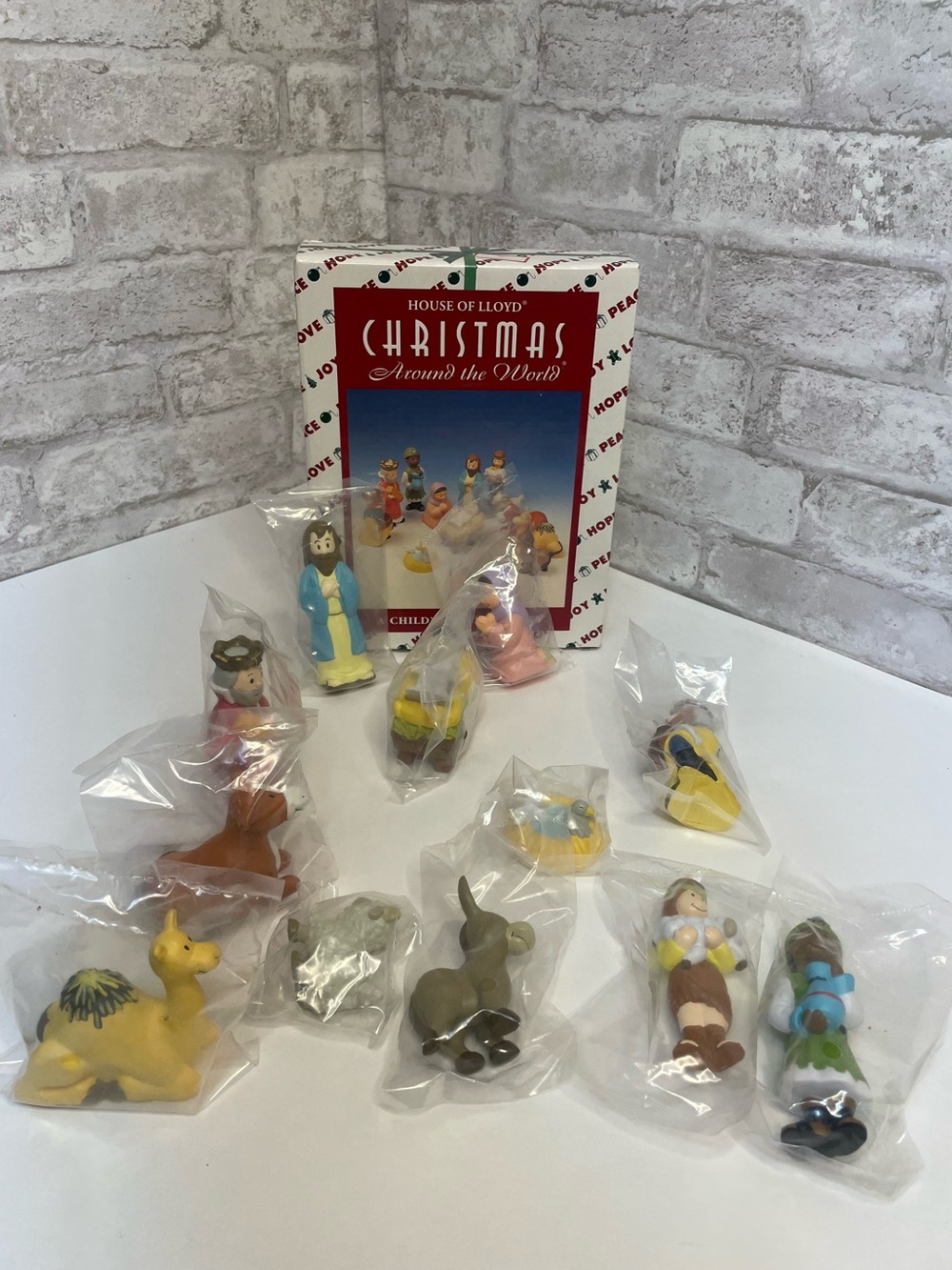 Vintage House Of Lloyd Childs 1st Nativity Set 13 pc Christmas Sealed Rare HTF